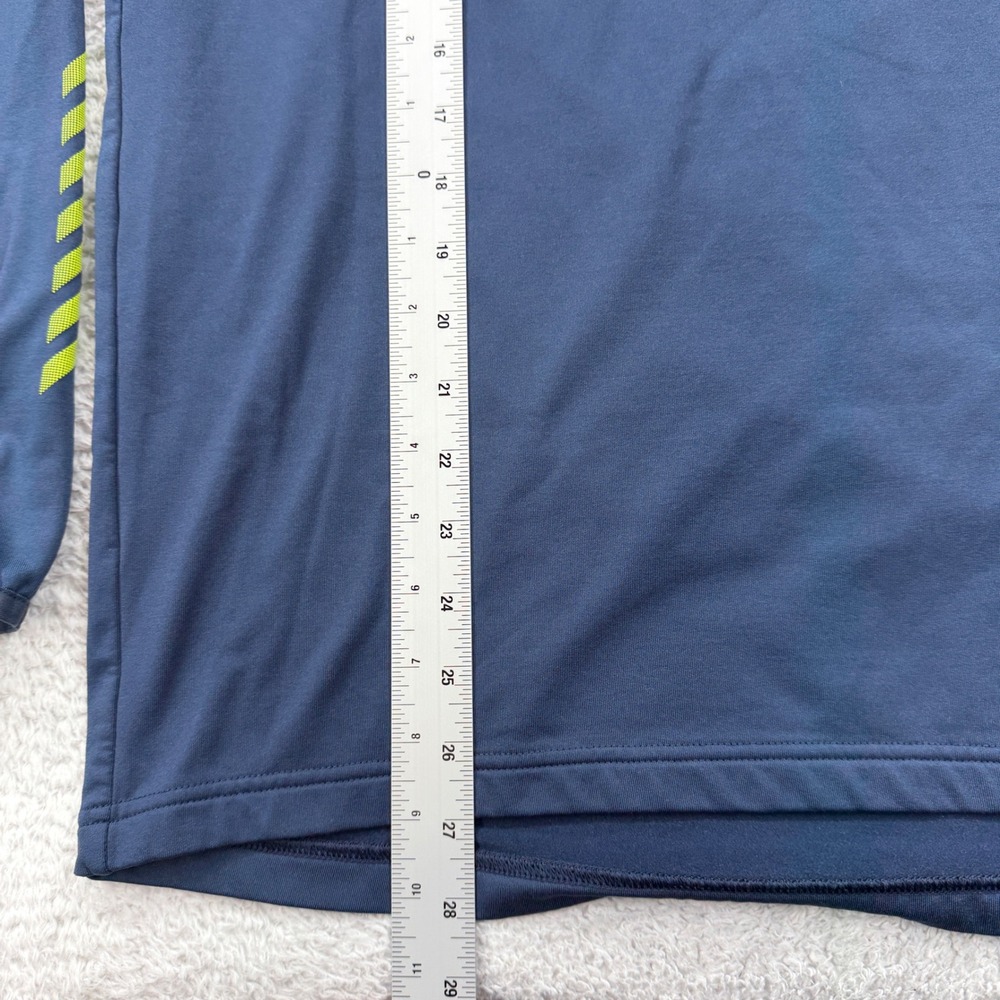 Helly Hansen Mens XL Navy Blue Quarter Zip Athletic Pullover Shirt - Picture 4 of 9